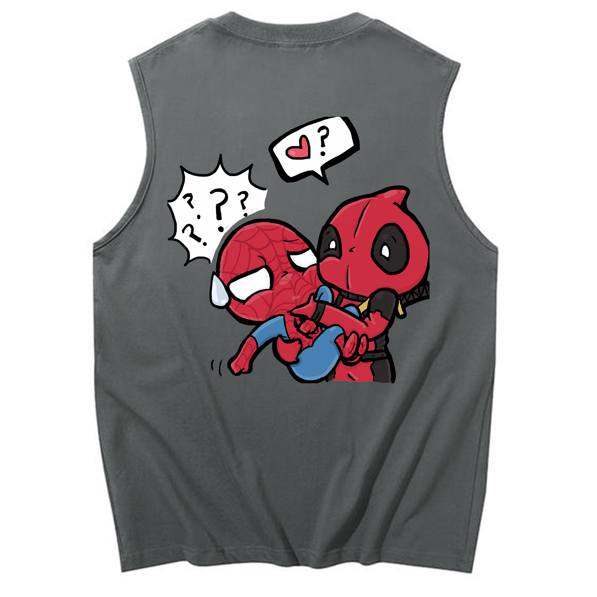 （画像用） Deadpool デッドプール コットン100％タンクトップ（背面プリント）